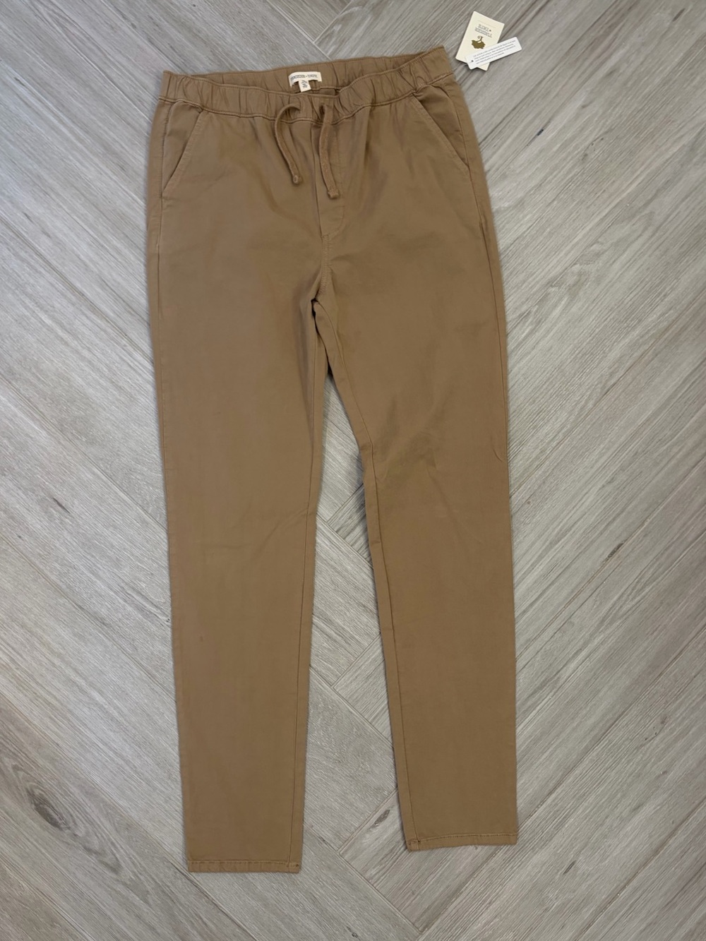 Tucker + Tate Boys XXL 18/20 Khaki Joggers Drawstring Waist NEW